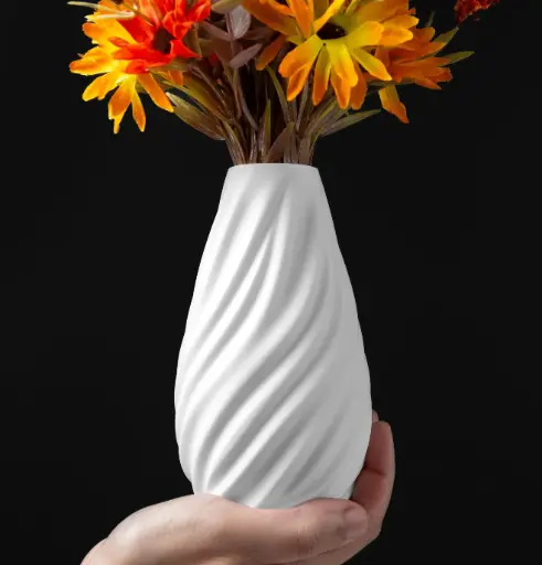 Wave flower vase
