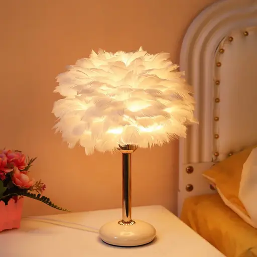 Feather Table Lamp